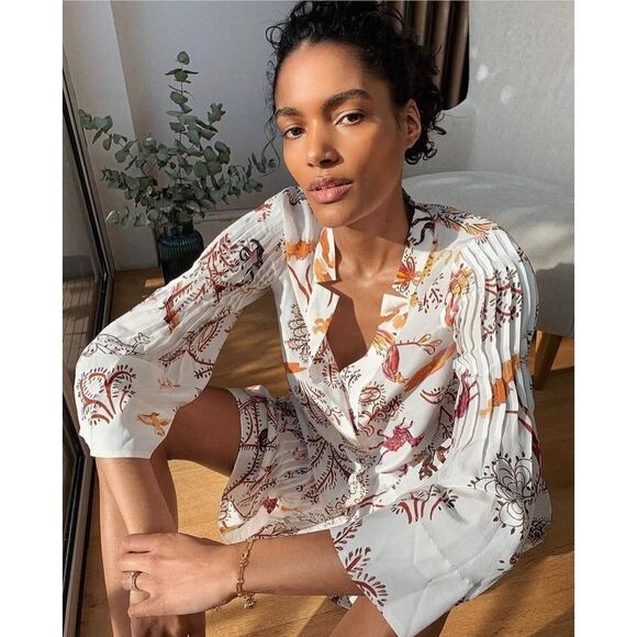 DOROTHEE SCHUMACHER silk TREE OF LIFE DRESS US4 - Picture 4 of 11